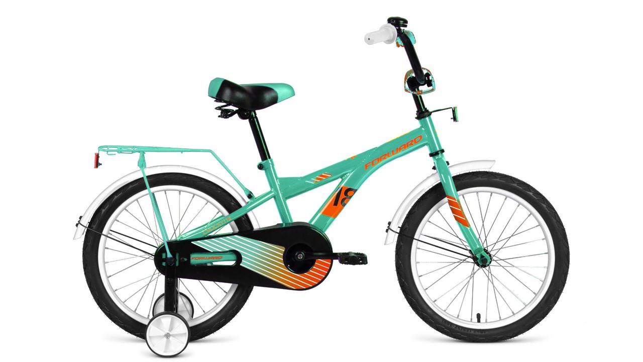 Велосипед детский Forward Crocky 16 бирюзовый/оранжевый - фото 1 - id-p147716192