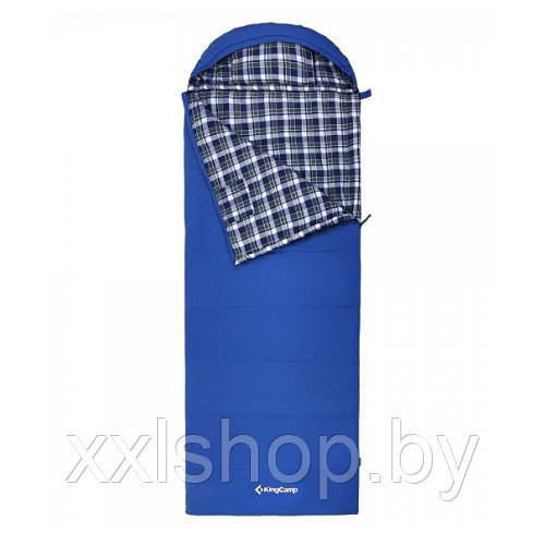 Спальный мешок KingCamp Comfort 280 (-15С) 3128 blue (левая) - фото 1 - id-p147738141