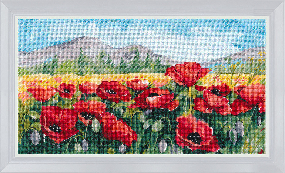 Набор для вышивания крестом "Маки".