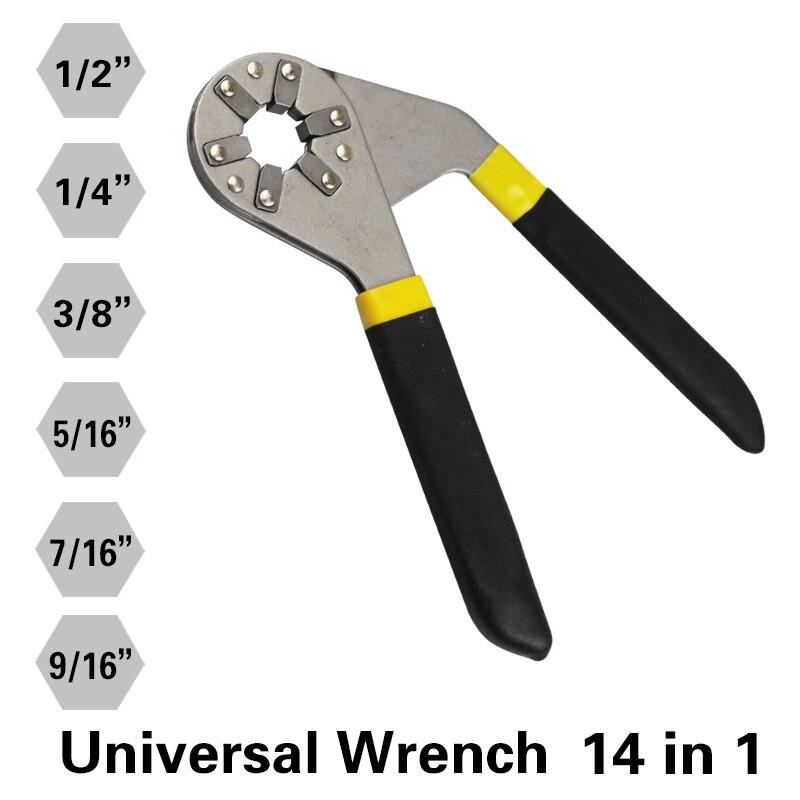 Универсальный гаечный ключ Universal Wrench 14в1 (3/4", 11/16", 5/8", 9/16", 1/2") - фото 2 - id-p147681289