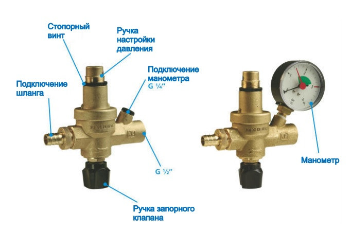Подпиточный клапан для систем отопления AFRISO FAM - фото 2 - id-p147743902