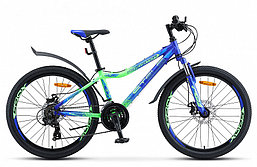 Велосипед Stels Navigator 450 MD 24 V030 (Сине-неоновый-зеленый)