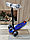 Самокат 21st scooter  Big MAXI с широкими колесами, складная ручка, граффити до 80 кг ,Синий космос, фото 4