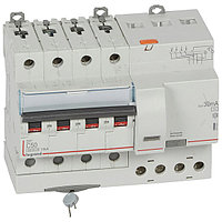 Дифф. авт. выключатель DX3, электромеханический, 4P, 50А, хар-ка C, 6кА, 30mA, тип AC, 7М