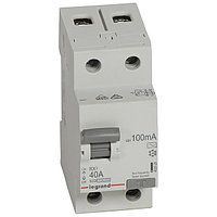 УЗО RX3, электромеханическое, 2P, 40A, 10kA, 100mA, тип AC, 2M