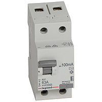 УЗО RX3, электромеханическое, 2P, 63A, 10kA, 100mA, тип AC, 2M