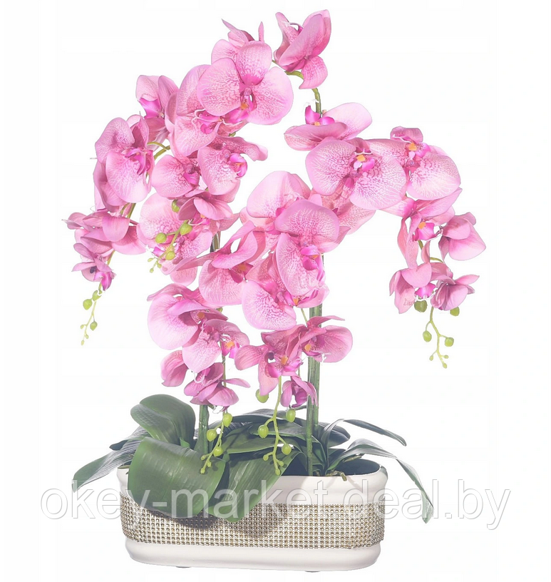 Цветочная композиция из орхидей в горшке F-57 - фото 3 - id-p147752349