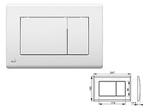 Кнопка управления для систем инсталляций (белая), Alcaplast