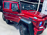 Детский электромобиль RiverToys Mercedes-Benz G63 AMG 4WD X555XX (черный матовый) лицензия, фото 3