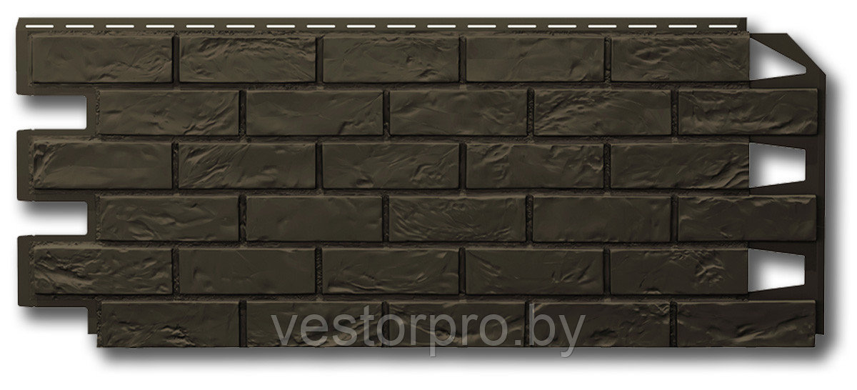 Фасадная панель VOX Vilo Brick кирпич Dark Brown темно-коричневый