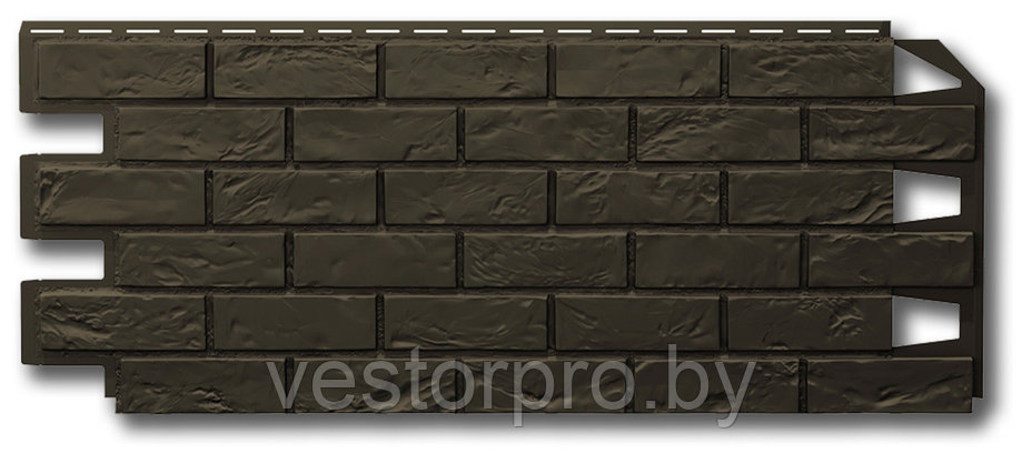 Фасадная панель VOX Vilo Brick кирпич Dark Brown темно-коричневый, фото 2