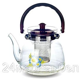 KL-3002 Жаропрочный стеклянный чайник 1,4л KELLI