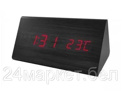 PF_A4399 PYRAMID PF-S710T, черный/красный Часы будильник PERFEO - фото 1 - id-p136839524