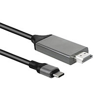 Кабель USB3.1 Type-C - HDMI, UltraHD 4K, 2 метра, черный 555204