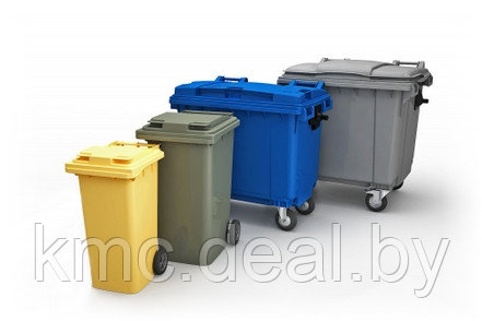 Пластиковый контейнер 660 л. Зеленый цвет, в наличии в Минск - фото 2 - id-p147791133