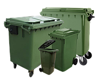 Пластиковый контейнер 660 л. Зеленый цвет, в наличии в Витебске