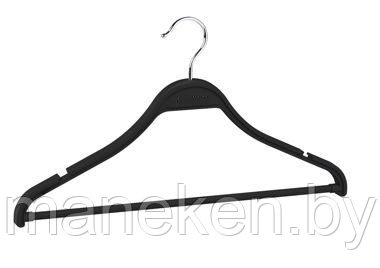 Вешалка для легкой одежды и трикотажа с зацепами с перекладиной для брюк и костюмов MN-41/П