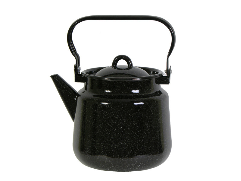 Чайник эмалированный 3 л черный рябчик