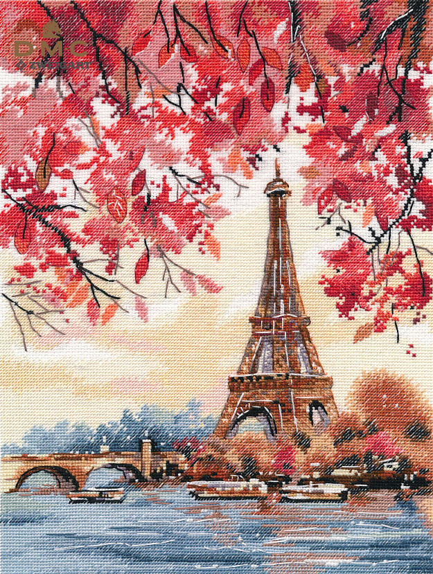 Набор для вышивания крестом "Романтика Парижа". - фото 1 - id-p147814440