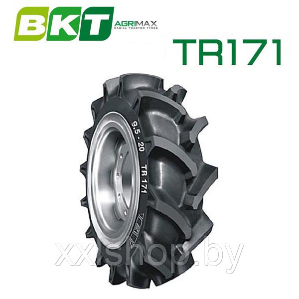 Задняя покрышка для мини трактора BKT TR 171 9.5-24 6PR 106A6 TT - фото 1 - id-p147823973