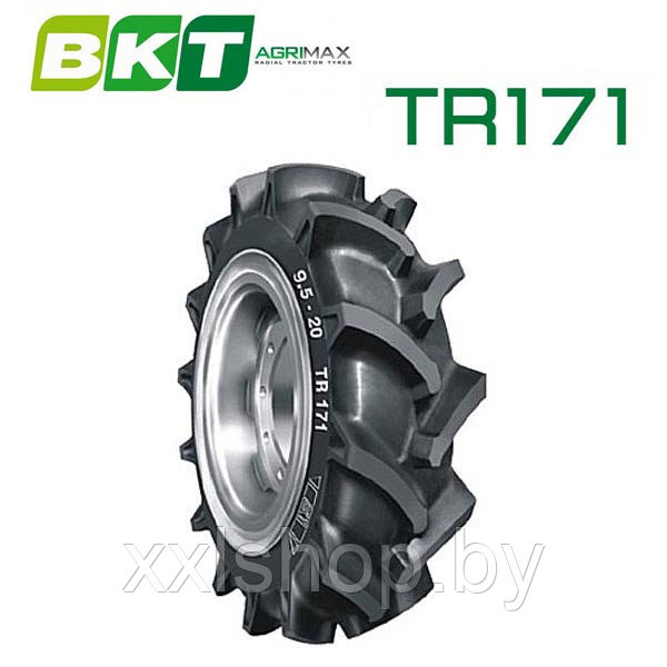 Заднее колесо для мини трактора BKT TR 171 9.5-24 6PR 106A6 TT - фото 2 - id-p147824283
