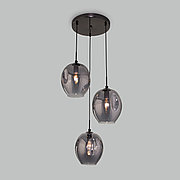 50195/3 черный жемчуг Подвесной светильник со стеклянными плафонами