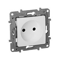 Etika - Розетка 2P 10/16A со шторками (белый)