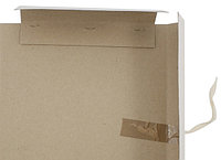 Папка картонная на завязках «Дело» А4, ширина корешка 30 мм, плотность 420 г/м2, немелованная, белая