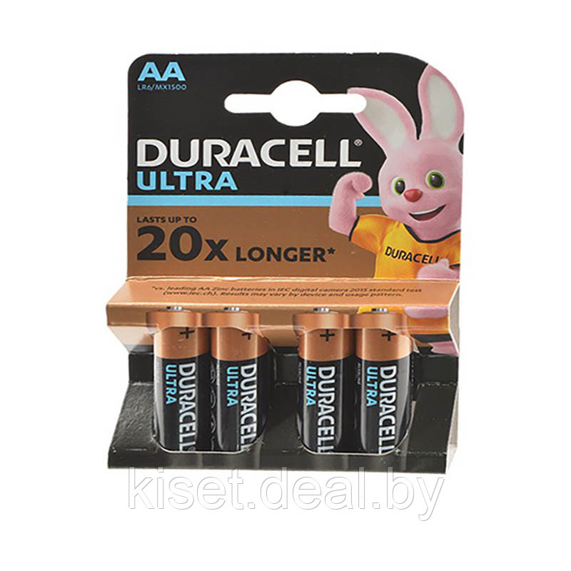 Батарейка AA Duracell ULTRA LR6 MX1500 4 шт - фото 1 - id-p144599306