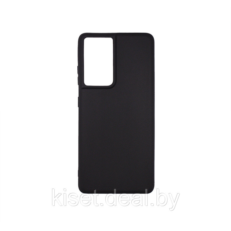 Силиконовый чехол KST MC для Samsung Galaxy S21 Ultra черный матовый - фото 1 - id-p147883760