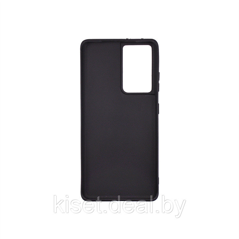 Силиконовый чехол KST MC для Samsung Galaxy S21 Ultra черный матовый - фото 2 - id-p147883760