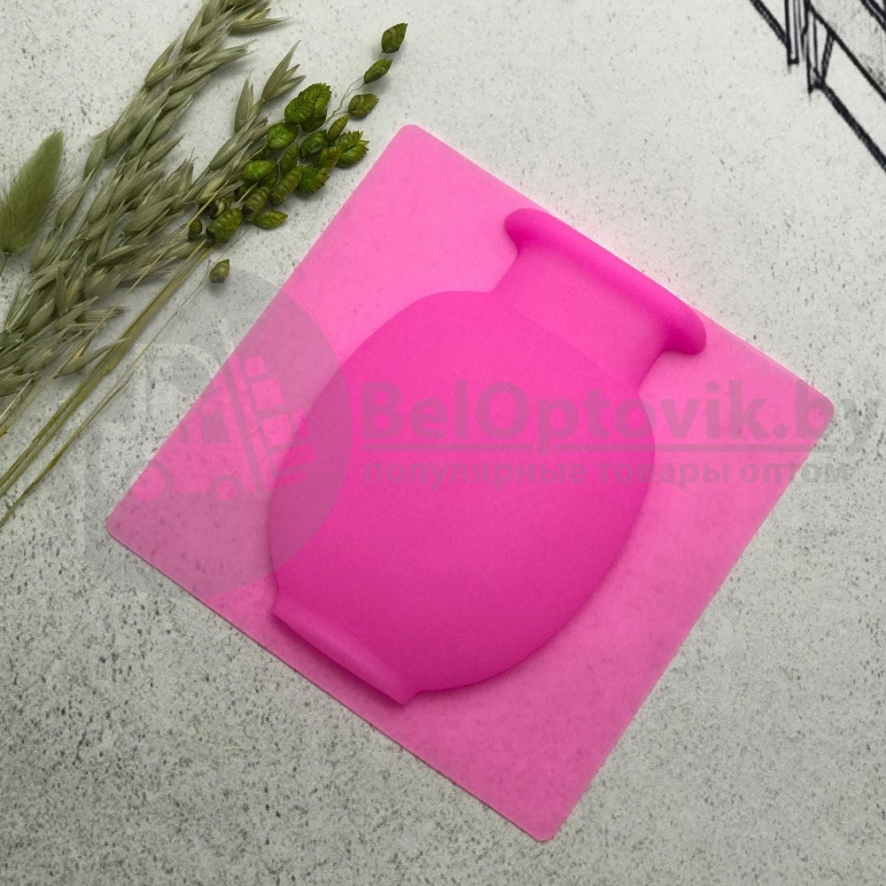 Настенная силиконовая ваза для цветов Magic Vase, многоразовая (без клея, гипоаллергенный материал) Фиолетовая - фото 2 - id-p147887277