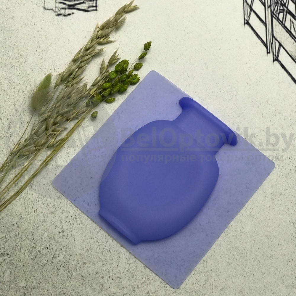 Настенная силиконовая ваза для цветов Magic Vase, многоразовая (без клея, гипоаллергенный материал) Фиолетовая - фото 7 - id-p147887277