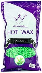 Воск пленочный в гранулах Konsung Beuty Hot Wax зеленый чай 500 гр.