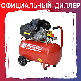 Воздушный компрессор BRADO DC50V (ДО 440 Л/МИН, 8 АТМ, 50 Л, 230 В, 2.2 КВТ)