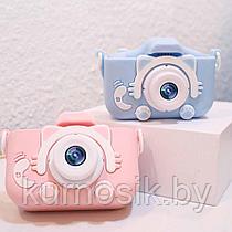 Детский цифровой фотоаппарат Childrens Fun Camera Kitty +8 Гб