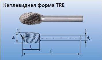 Борфрезы для универсального применения TRE 1625/8 Z3 PLUS