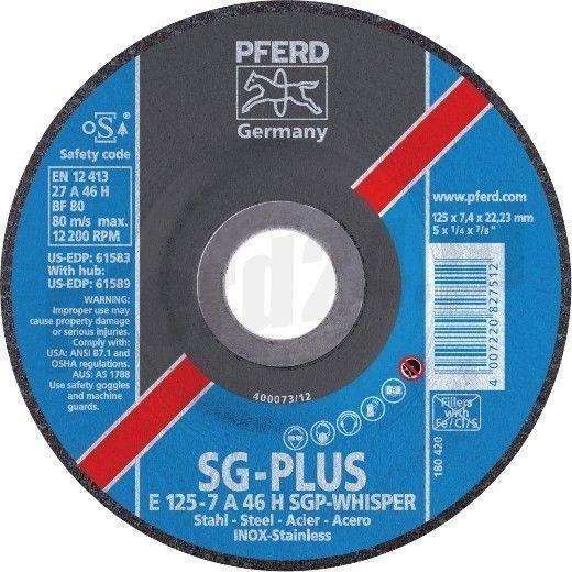 Обдирочные шлифовальные кругиE 115-7 SGP WHISPER STEELOX