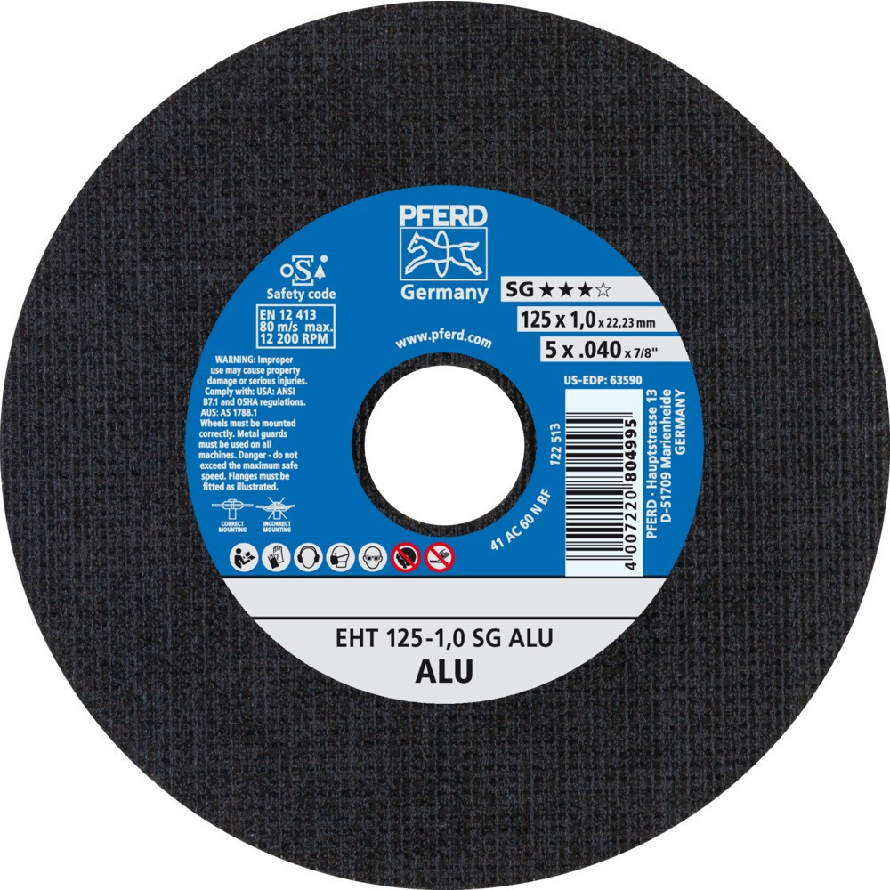Отрезной круг EHT 125-1,0 A 60 N SG-ALU/22,23