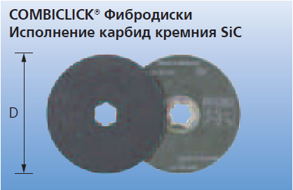 COMBICLICK Фибродиски CC-FS 115 SiC 36