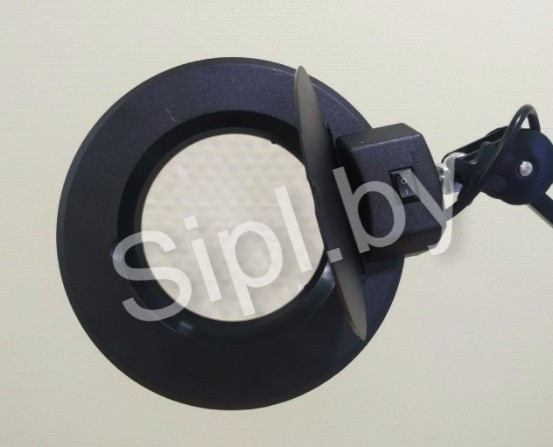Лампа лупа косметическая SiPL LED на струбцине с крышкой Черная - фото 5 - id-p147636764