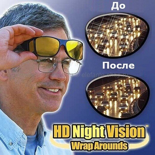Антибликовые защитные очки HD Night Vision