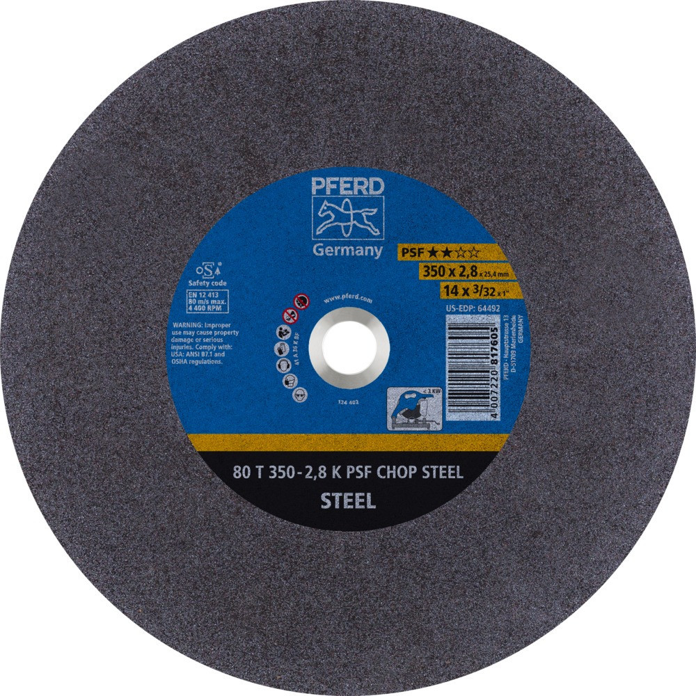 Круг отрезной 80 T350-2,8 A 36K PSF-CHOP STEEL 25,4