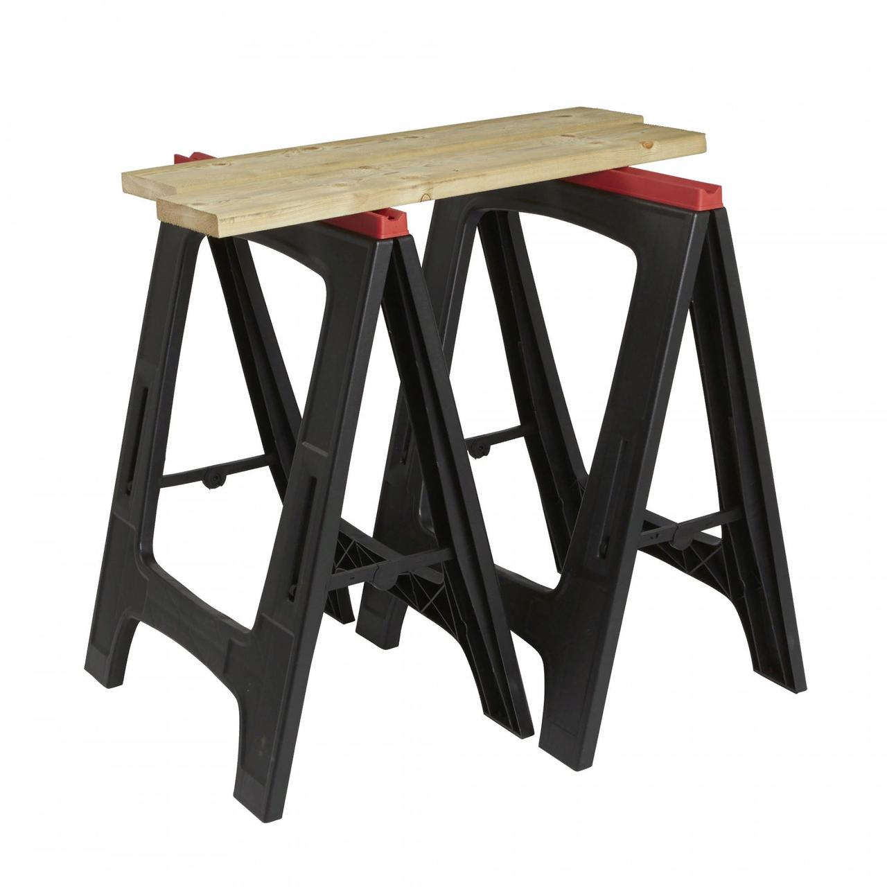 Козлы столярные складные Keter Sawhorse 23" (2 шт.), черный - фото 3 - id-p147483488