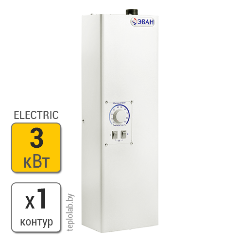 Электрический котел ЭВАН Warmos Start 3,0 кВт, 220 В