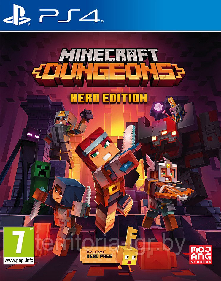 Minecraft Dungeons - Hero Edition PS4 (Русские субтитры)