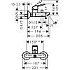 СМЕСИТЕЛЬ ДЛЯ ВАННЫ HANSGROHE LOGIS LOOP, фото 2