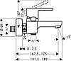 СМЕСИТЕЛЬ ДЛЯ ВАННЫ HANSGROHE METRIS S, фото 2