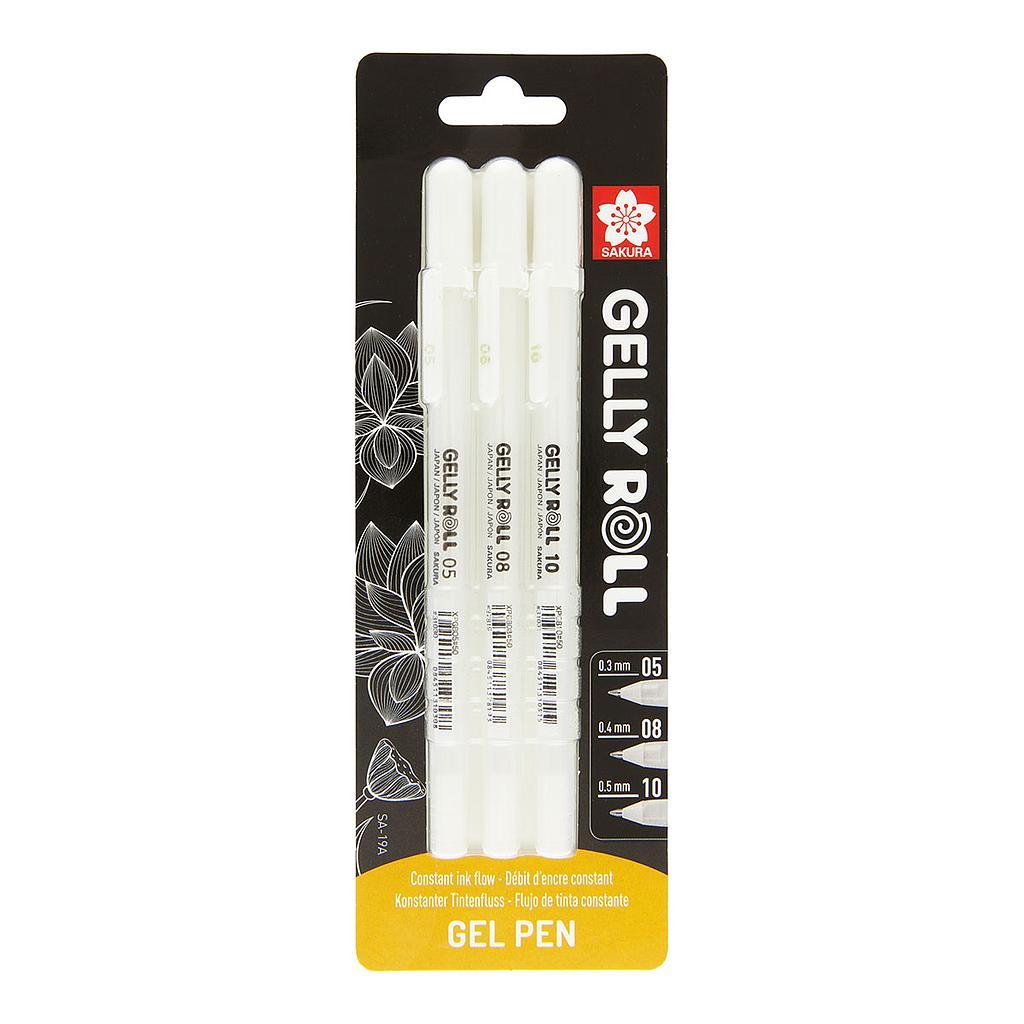 Набор белых гелевых ручек Gelly Roll White, Sakura