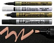 Маркер для каллиграфии Pen-Touch Calligrapher 1,8мм, золото, Sakura, фото 6